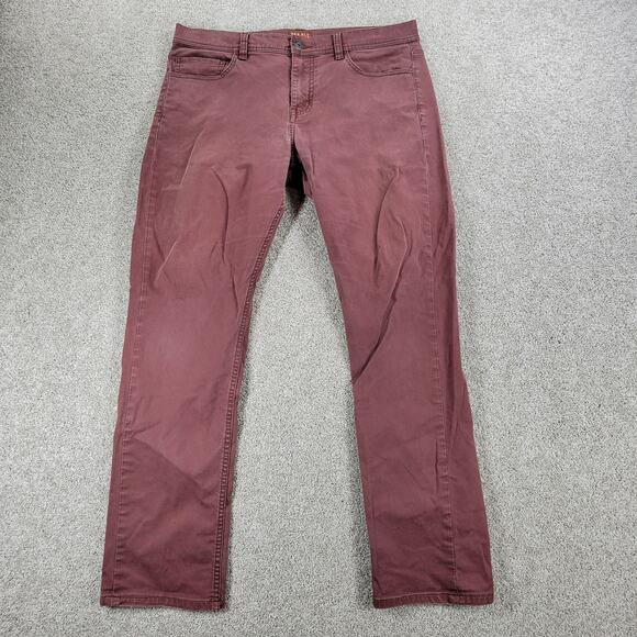 Red Ale by Alesbury Straight Leg Jeans Mens 32/30 Brown Slim Leg Relaxed Denim - Picture 11 of 15